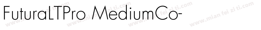 FuturaLTPro MediumCo字体转换